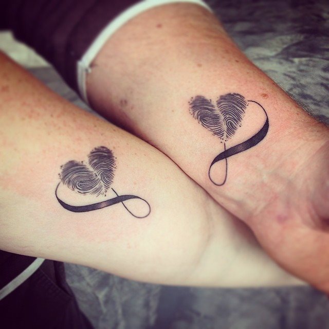Schne Partner Tattoo Unendlichkeitszeichen Fotos