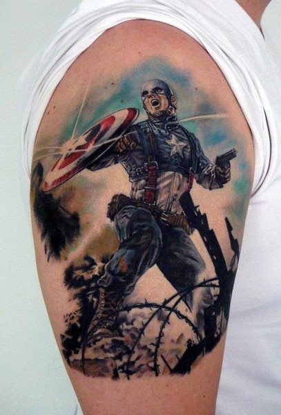 schild wappen tattoo 09