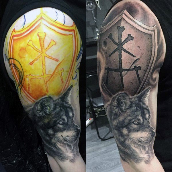 schild wappen tattoo 107