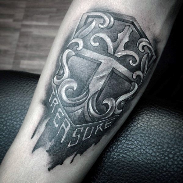 schild wappen tattoo 11