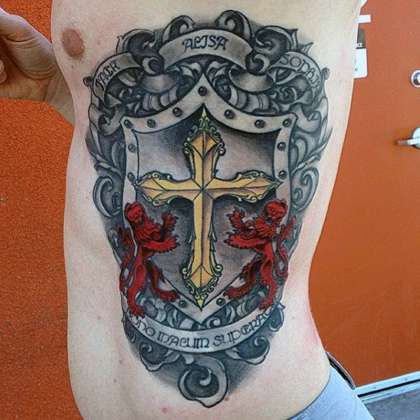 schild wappen tattoo 35