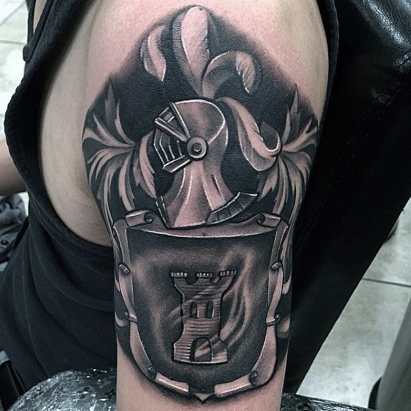 schild wappen tattoo 85