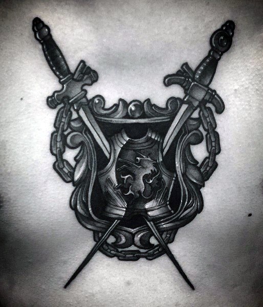 schild wappen tattoo 91
