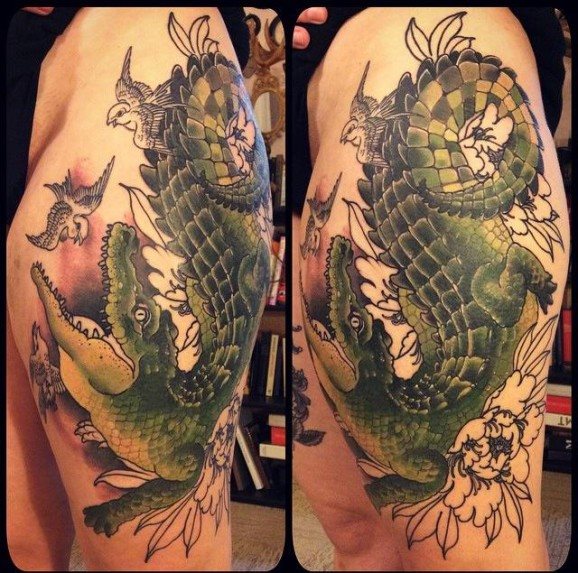 alligator krokodil tattoo 116