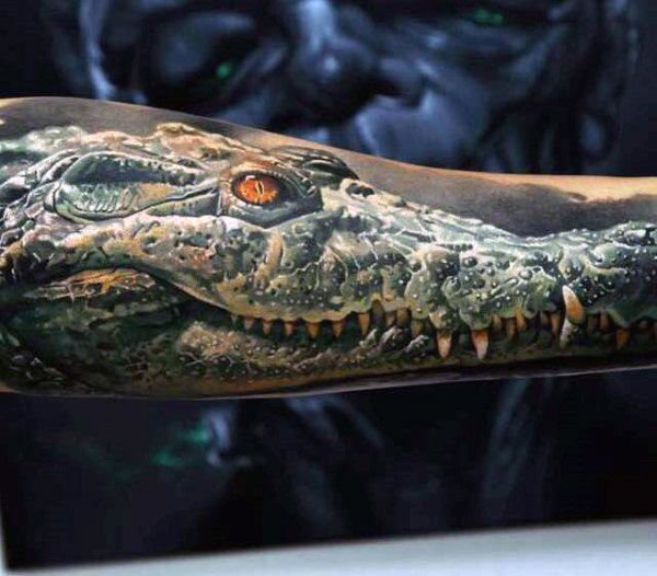 alligator krokodil tattoo 138