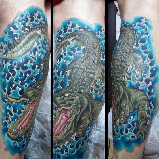 alligator krokodil tattoo 158
