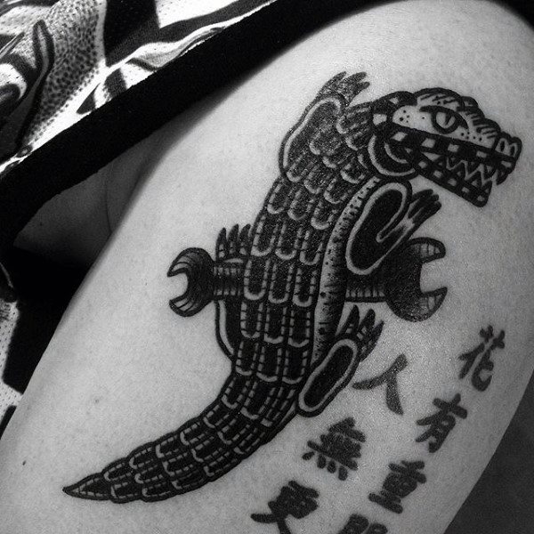 alligator krokodil tattoo 164