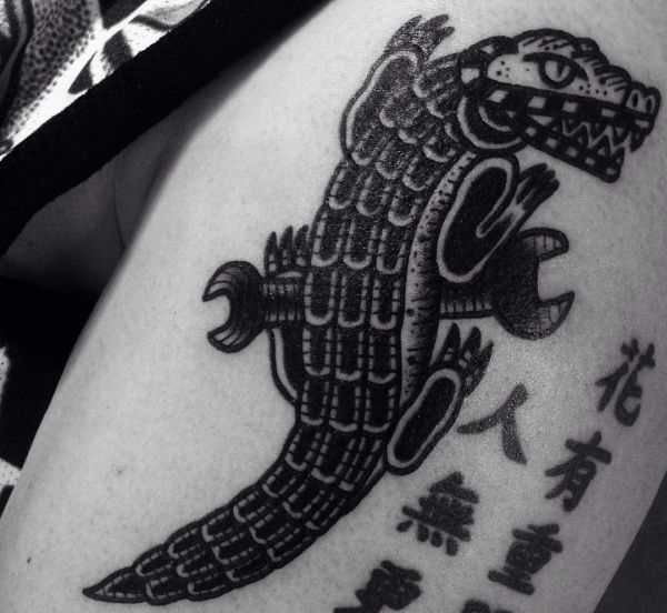 alligator krokodil tattoo 68