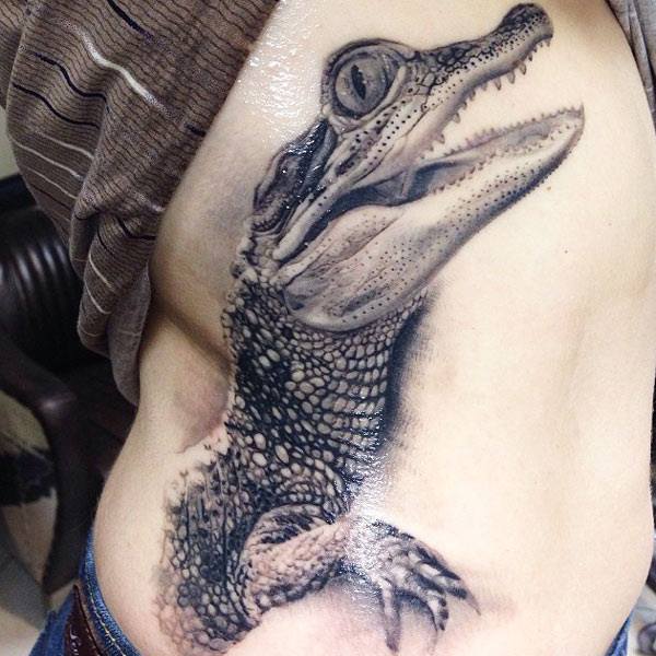 alligator krokodil tattoo 90