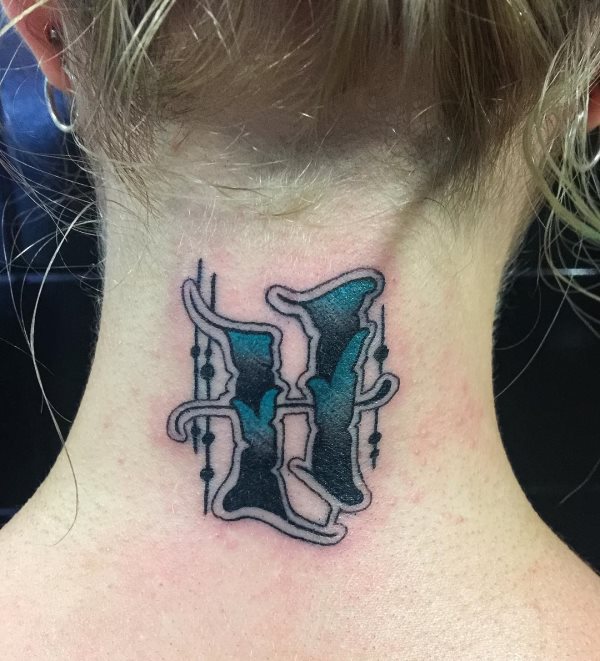 initialen tattoo 136