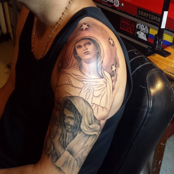 jungfrau maria tattoo 234