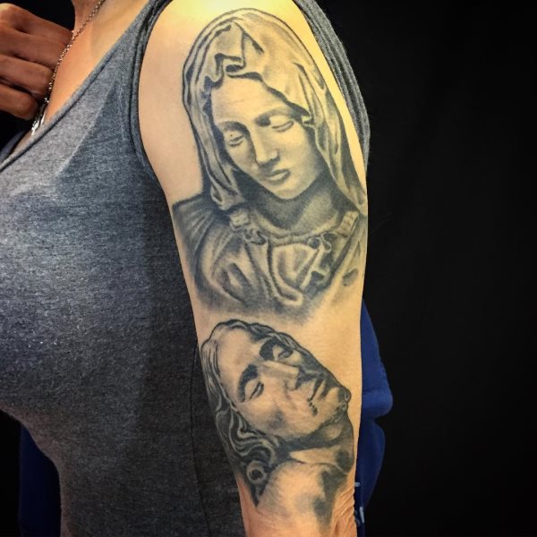 jungfrau maria tattoo 360