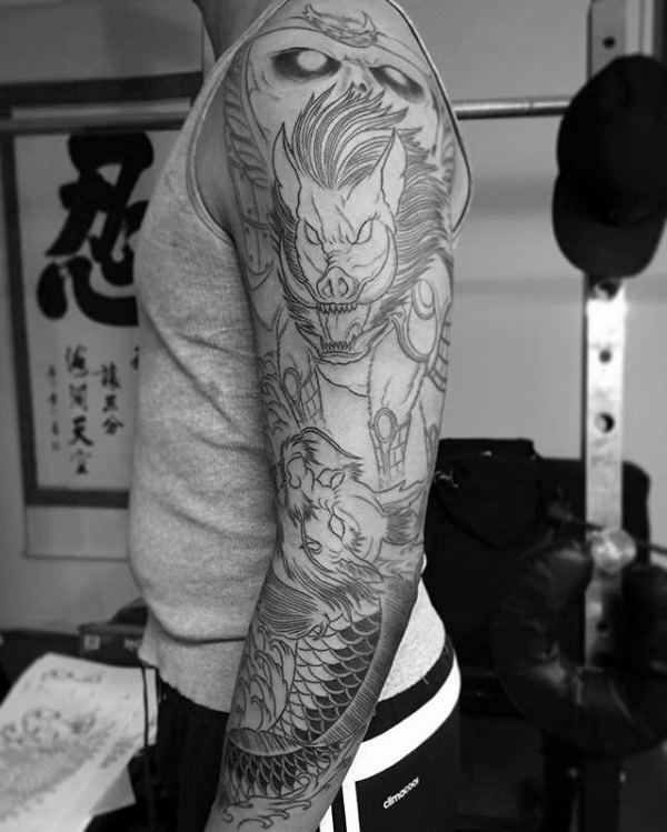 wildschwein tattoo 23