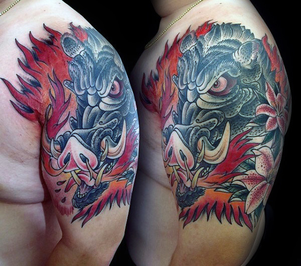 wildschwein tattoo 33