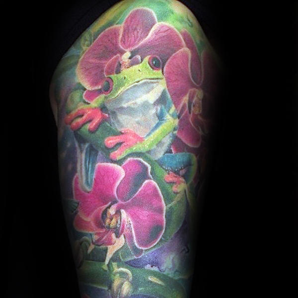 orchidee tattoo 15