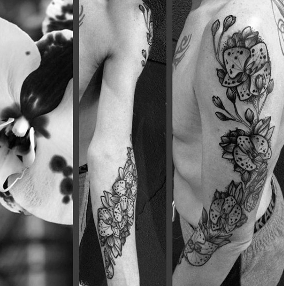 orchidee tattoo 17