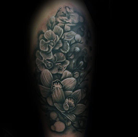 orchidee tattoo 45