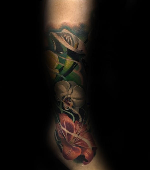 orchidee tattoo 59