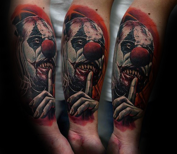 clown tattoo 105