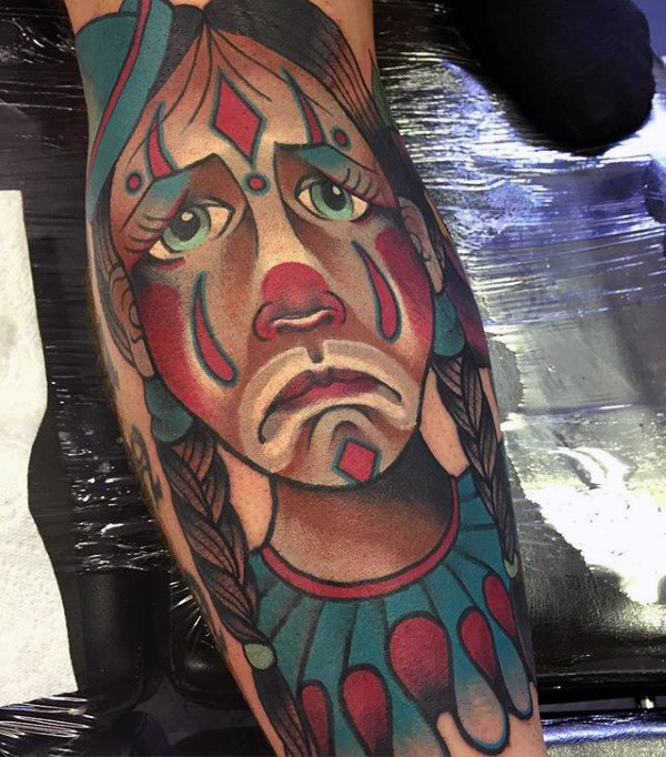 clown tattoo 109