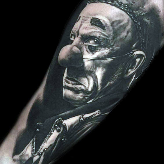 clown tattoo 129