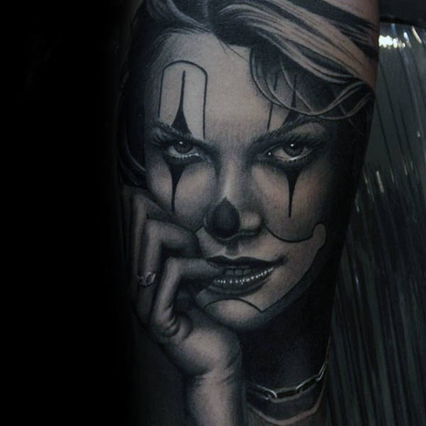 clown tattoo 91