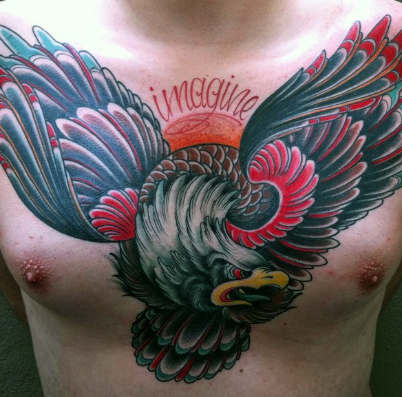 adler brust tattoo 103