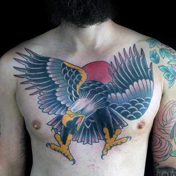 adler brust tattoo 105