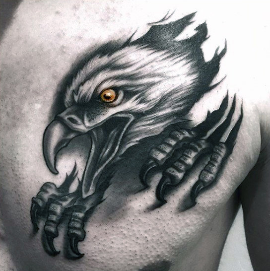 adler brust tattoo 109