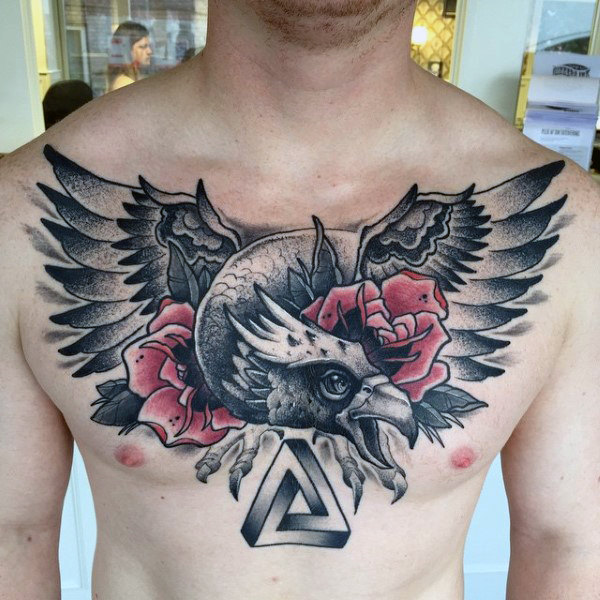 adler brust tattoo 11