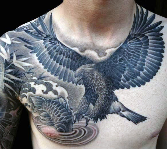 adler brust tattoo 115