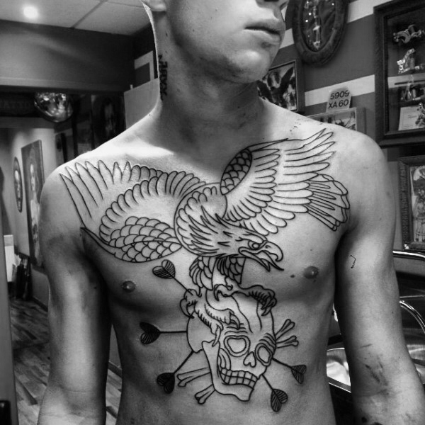 adler brust tattoo 121
