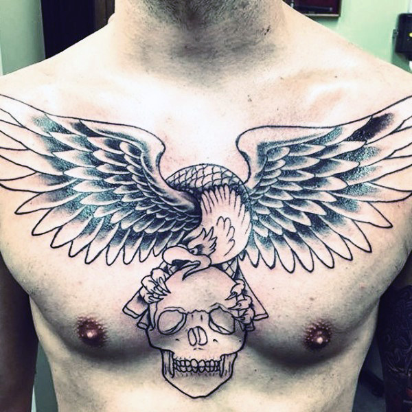 adler brust tattoo 123