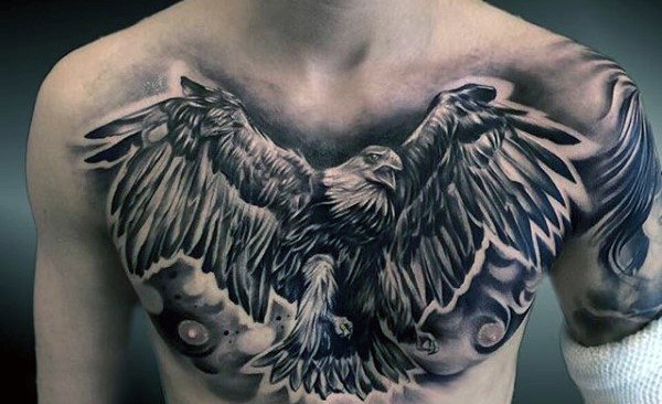 adler brust tattoo 145