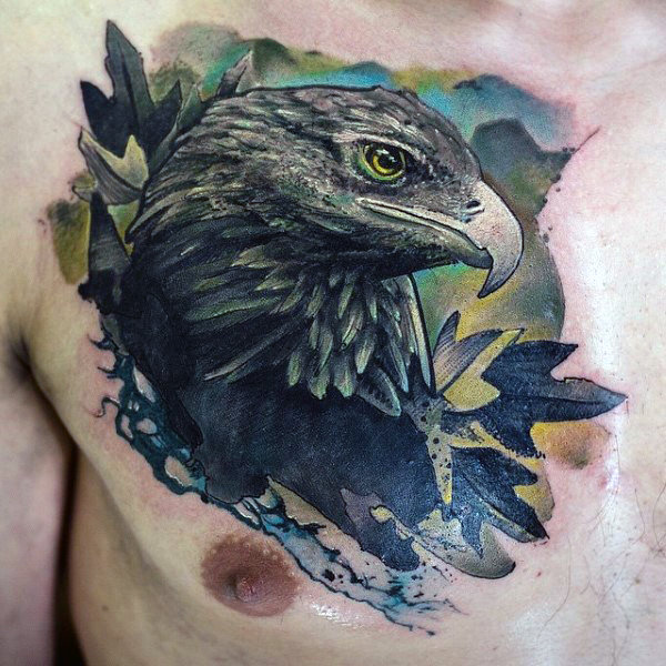 adler brust tattoo 151