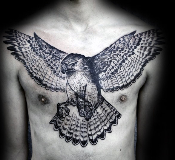 adler brust tattoo 21