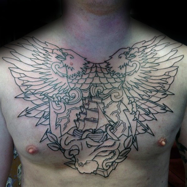 adler brust tattoo 23