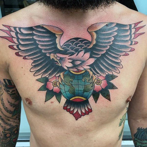 adler brust tattoo 33