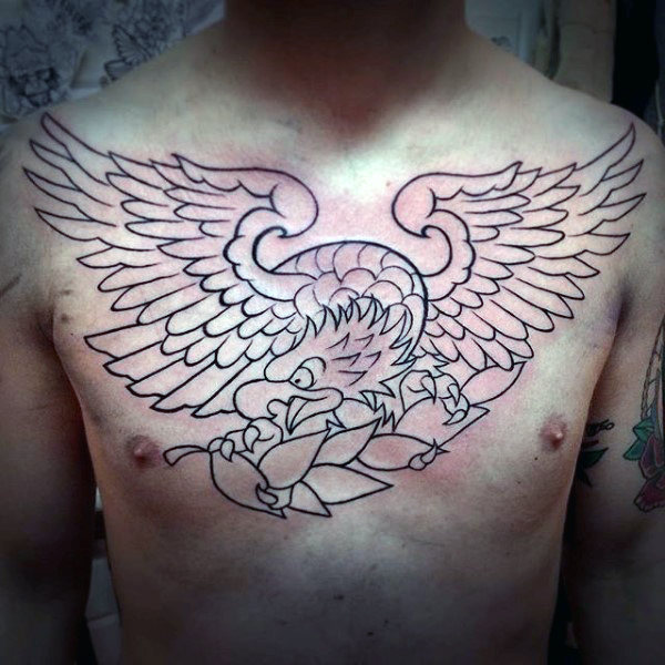 adler brust tattoo 35