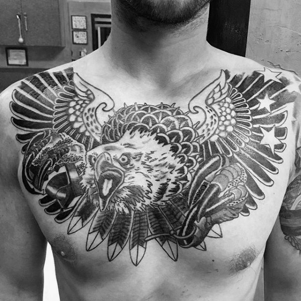 adler brust tattoo 43