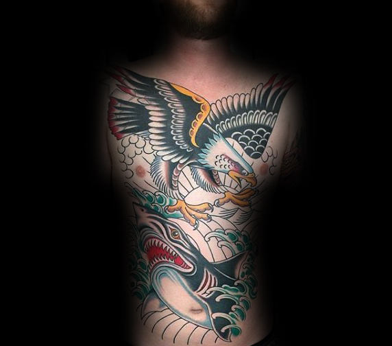 adler brust tattoo 45