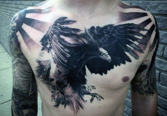 adler brust tattoo 59