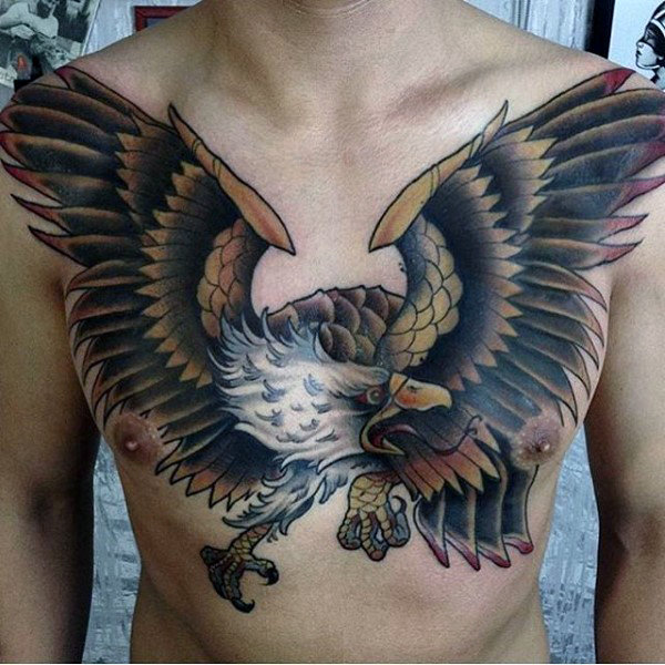 adler brust tattoo 63