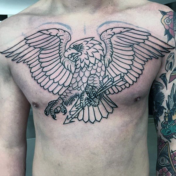 adler brust tattoo 73