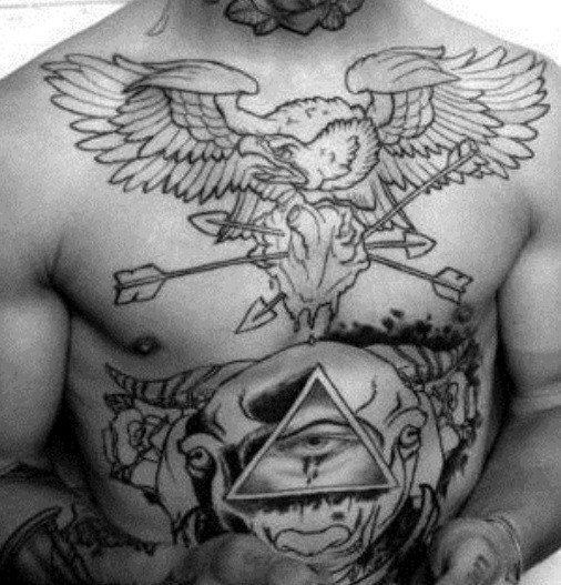 adler brust tattoo 77