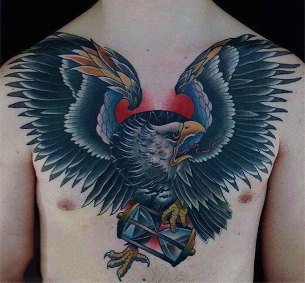 adler brust tattoo 79
