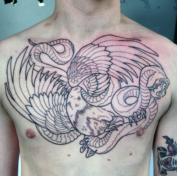 adler brust tattoo 81