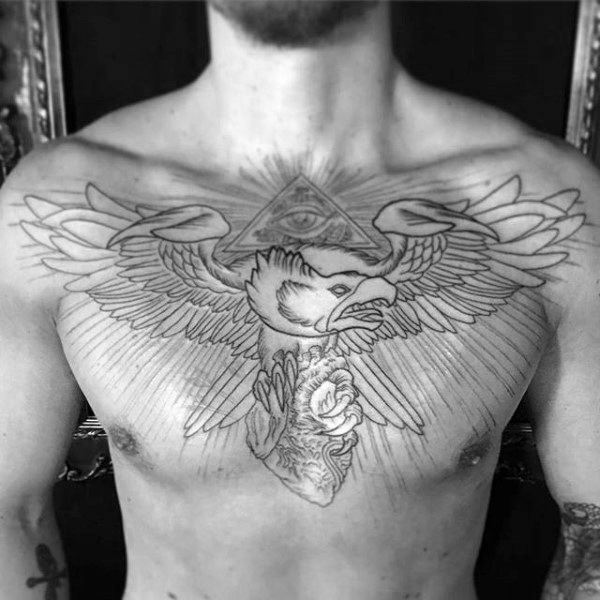 adler brust tattoo 83