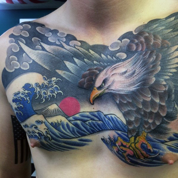 adler brust tattoo 85