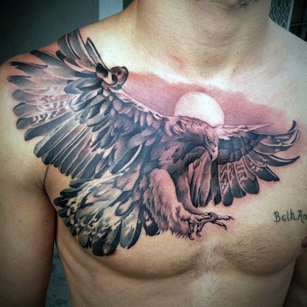 adler brust tattoo 87